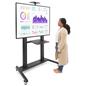 This mobile tv stand adjustable brackets