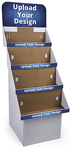 Corrugated Custom Cardboard Retail Displays Custom Cardboard Retail Displays with Removable Header