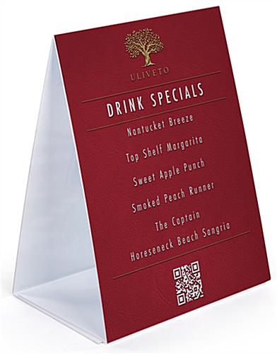 Double Sided Custom Fold A-Frame Sign is Easily Viewed from Any Angle custom fold a-frame sign for temporary applications