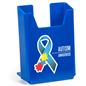 Blue custom acrylic brochure holders
