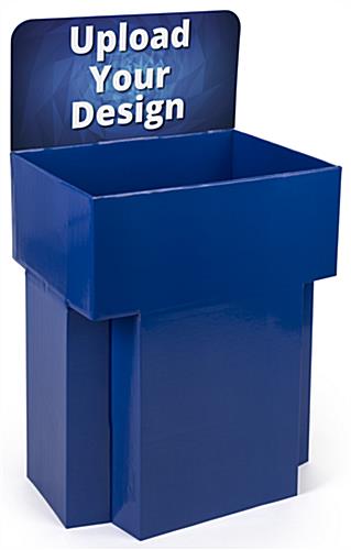 Customized Dump Bin Cardboard Display with Personalized Graphic Customized Dump Bin Cardboard Display with Printed Header