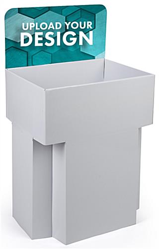 Customized Cardboard Dump Bin Displays with Corrugated Construction Customized Cardboard Dump Bin Displays for Product Placement