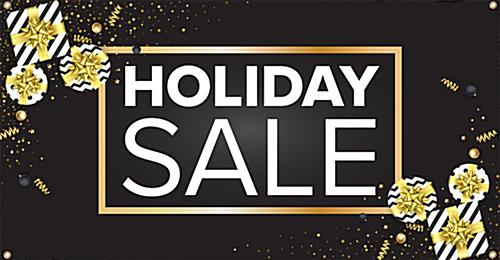 Christmas Marketing Banner Helps Direct Customers in Your Store Christmas marketing banner with holiday sale message