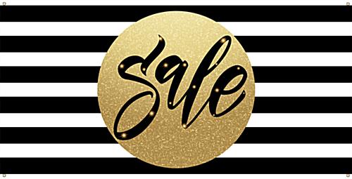 Extra Large Holiday Sale Banner Holiday sale banner with black white and gold color scheme