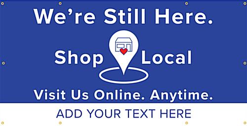 Hanging Thank You Vinyl Banner with Grommets and Personalized Text Line for Custom Messaging 96x48 hanging thank you vinyl banner with grommets