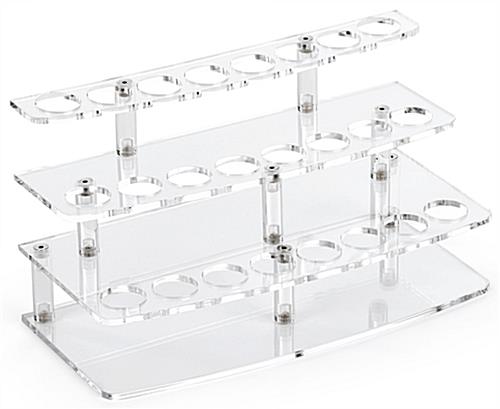 24-Pen Acrylic Atomizer Stand with Clean Lines 24-Pen Acrylic Atomizer Stand with 8 Slots Per Layer