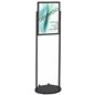 Black 18 x 24 Mobile Poster Stand, Wheeled
