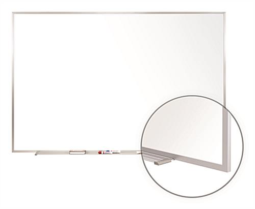 Aluminum Framed Whiteboard – Oblique View Aluminum Framed Whiteboard with Acrylate Coating