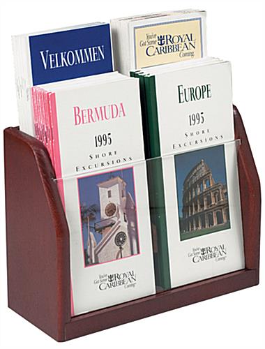 Propped View of Literature Holder Literature Holder with 4 Pockets
