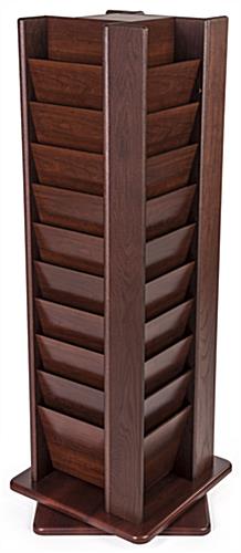 Oak Magazine Rack in Red Mahogany Finish Red mahogany oak magazine rack