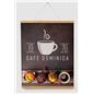 Wood magnetic poster hanger with paper poster