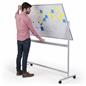 Flippable whiteboard on wheels