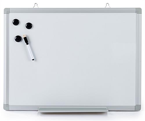 Wall Mounted White Board Great for Home Use Magnetic wall mounted white board with magnets