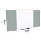 120 inch x 48 inch whiteboard with tack board