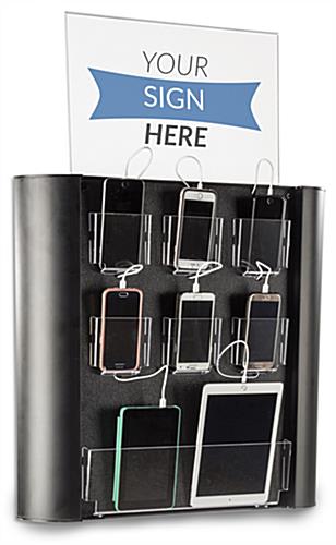 Public Wall Mounted Charging Station Holds up to 8 Devices 8-Device Public Wall Mounted Charging Station
