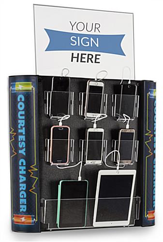 Multi Device Charging Kiosk for Wall Display Wall Mounted Multi Device Charging Kiosk