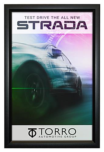 Slide in Poster Frame: 11" x 17" Alumimum (Black) slide in poster frame