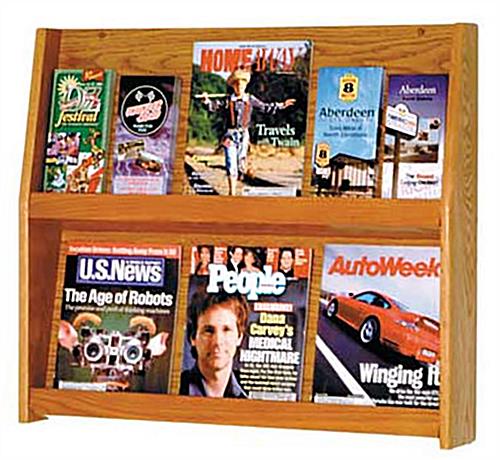 Wood Magazine Open Shelves Makes Great Waiting Room Furniture Wood magazine open shelves with 2-tier design