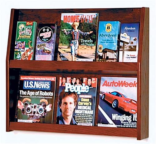 Shelf Magazine Holder for Wall Keeps Guests Entertained Shelf magazine holder for wall is made of real wood