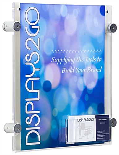 Durable 8.5” x 11” Sign Frame with Business Card Pocket Durable 8.5” x 11” Sign Frame with Business Card Pocket