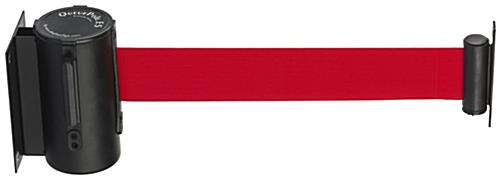 Wall Mounted Retractable Barrier with Red Band Red Band Wall Mounted Retractable Barrier
