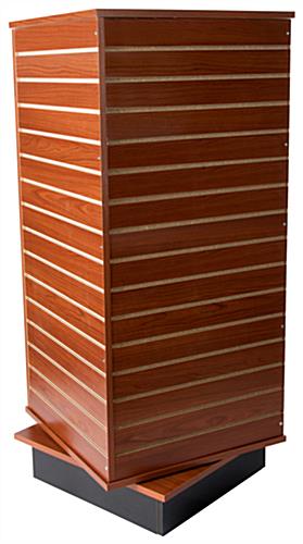 Slatwall Display Tower with 15 Channels Per Side Slatwall Display Tower for Retail Use