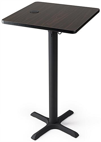 24" Wireless Charging Table Station Mocha Walnut wireless charging table station