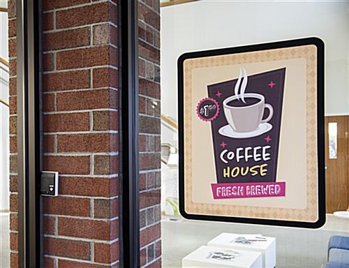 Window Adhesive Poster Holder Adhesive poster holder for glass