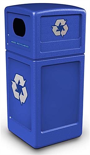 Dome Lid Recycling Bin Holds 42 Gallons 42 Gallon Dome Lid Recycling Bin