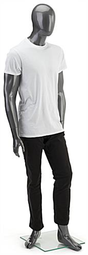 Propped View of Gray Male Mannequin Abstract Gray Male Mannequin