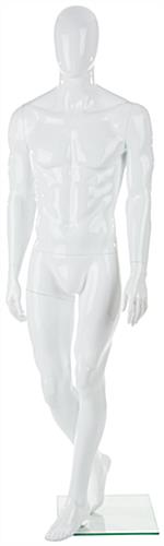 Lightweight Abstract Male Fiberglass Mannequin Abstract Male Fiberglass Mannequin With Posed Right Leg