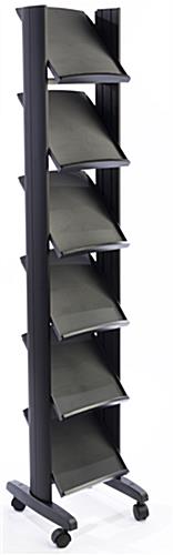 Black Magazine Stand Black Magazine Stand with Injection-Molded Plastic