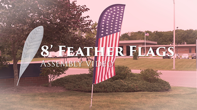 Assembly: 8' Feather Flag
