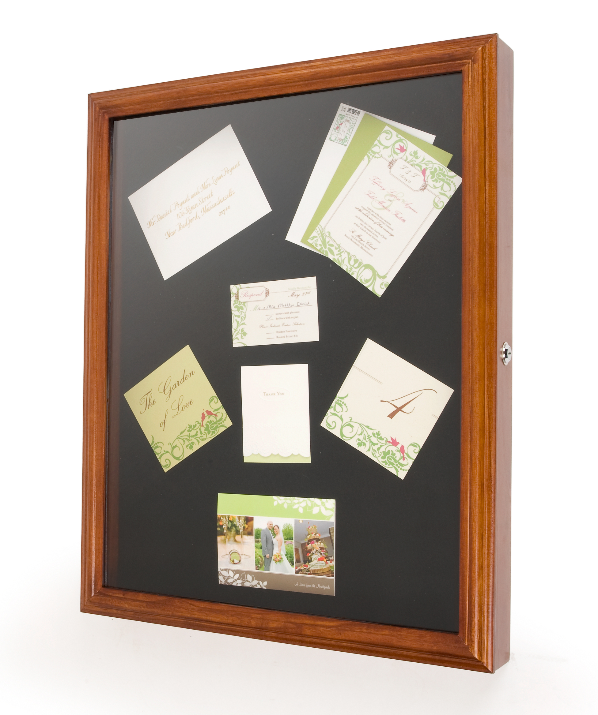 Wooden Shadow Box Locks to Keep Valuables Safely While On Display ...