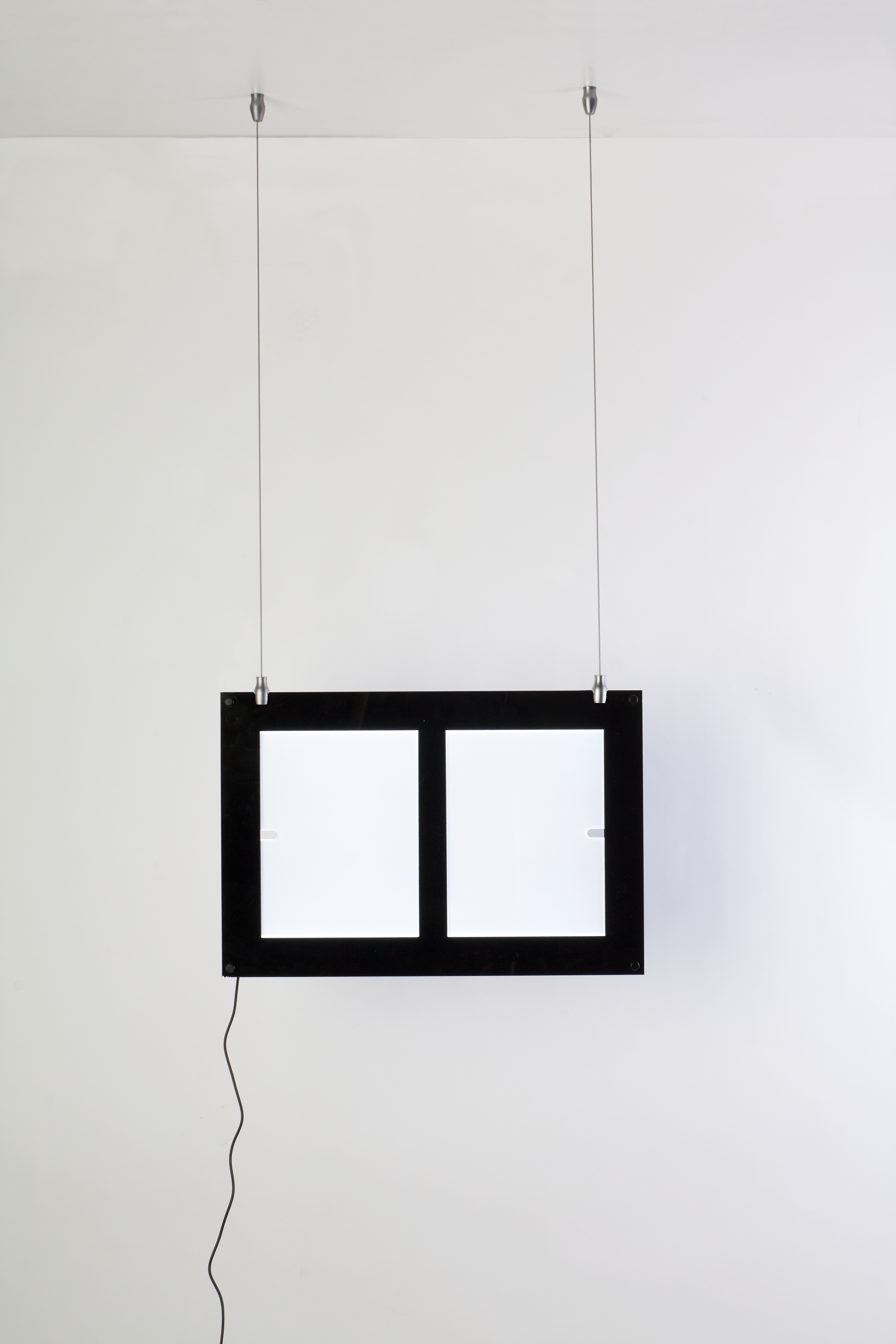 Hanging Sign Rack Hanging Illuminated Sign | 2 LED Ceiling Sign Holders w/ Cable ...