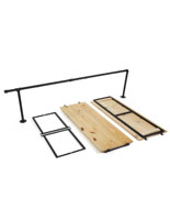 Outrigger Add-On Unit with Light Wood Shelves and Brackets