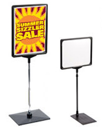 Counter top signs for retail store
