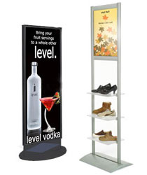 floor standing sign holders
