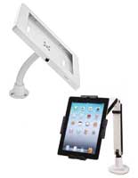 Desktop arms and clamps for iPads and tablets