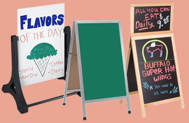 write-on chalk and marker boards