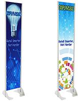 Permanent Outdoor Banner Stands