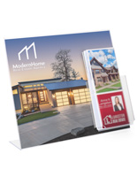 Sign Frame with Brochure Holder with a non-glare design