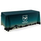 Custom table covers with wrinkle free polyester fabric 