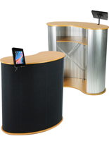 Trade Show Stand with iPad Mount in Black