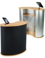 Pop Up Counter with iPad Holder in Black