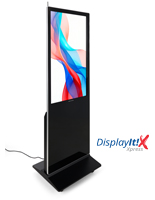 Digital display advertising floor stand with displayit xpress software included