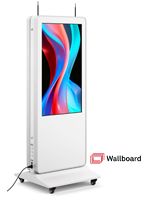 Double-sided digital vertical touchscreen kiosk with 30,000hr panel life
