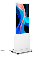 Digital Display Advertising Floor Stand with floor standing placement