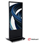 Advertising  multimedia kiosk with LCD touch screen capabilities 