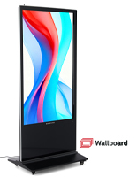 Advertising multimedia kiosk with Wallboard CMS bundle for a full content creation solution